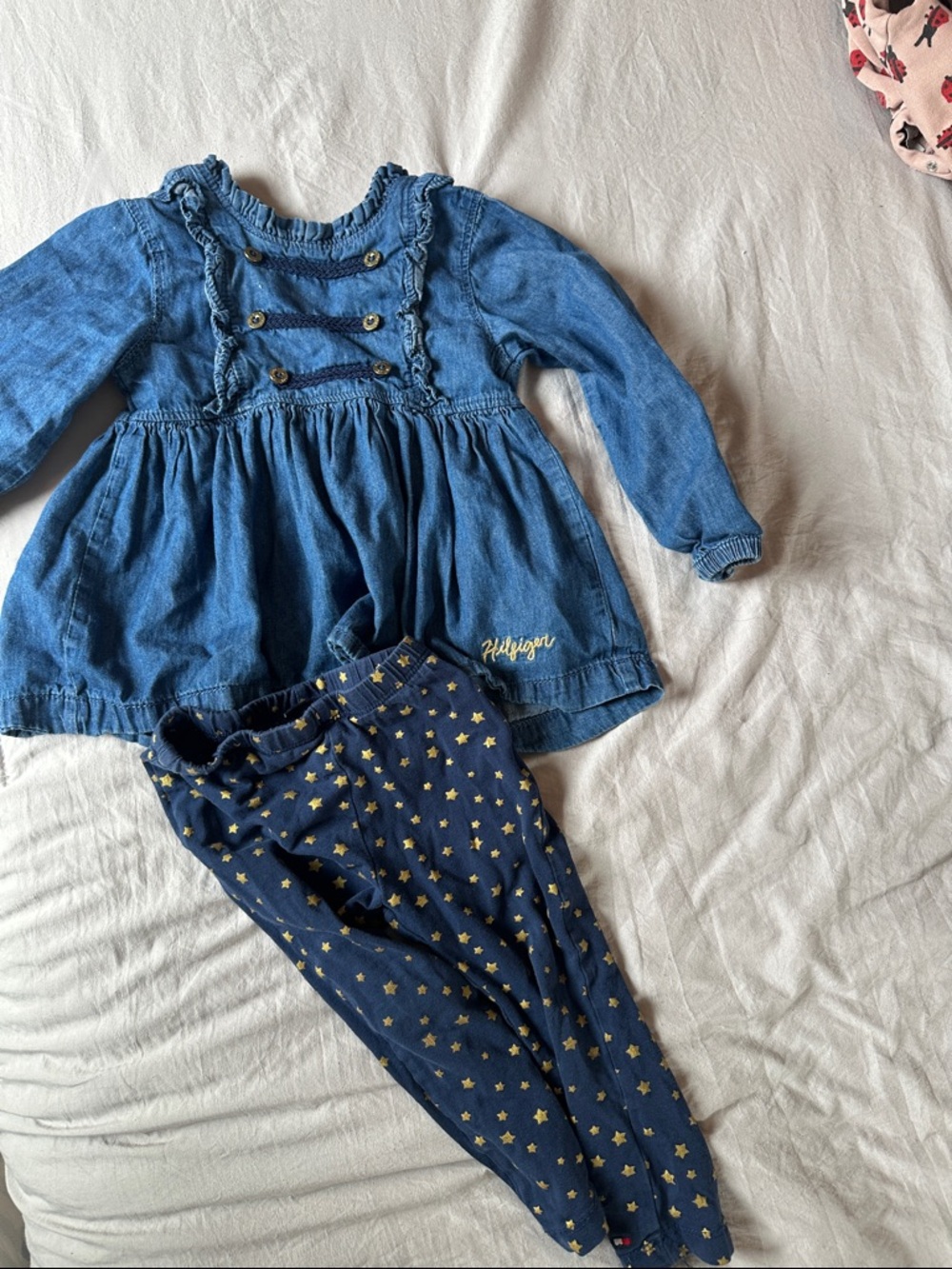 Tommy Hilfiger Navy Gold Star Leggings